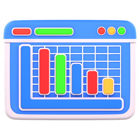 Analysis graph  3D Icon