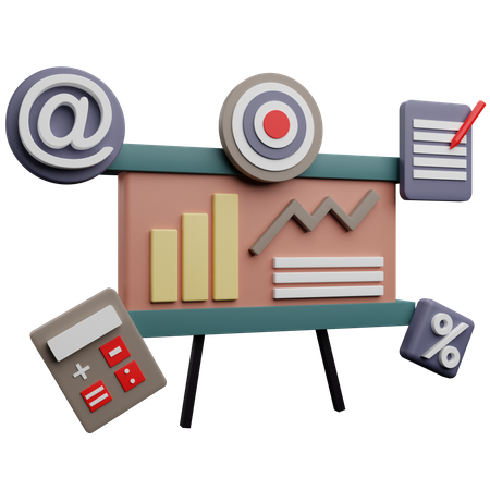 Analysis Graph  3D Icon