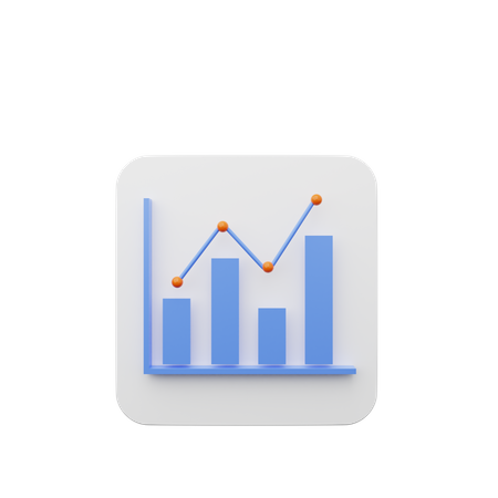 Analysis graph  3D Illustration