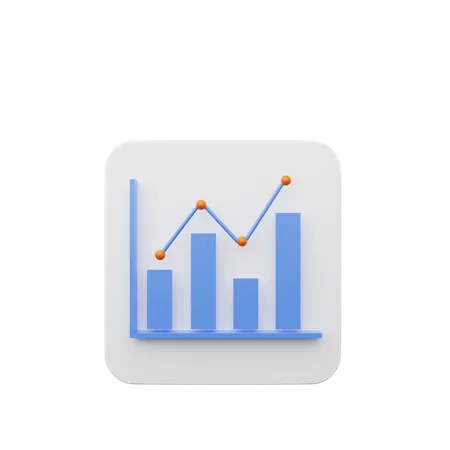 3 D Illustration Of Element User Interface Ui Simple Icon Graph 3D Illustration