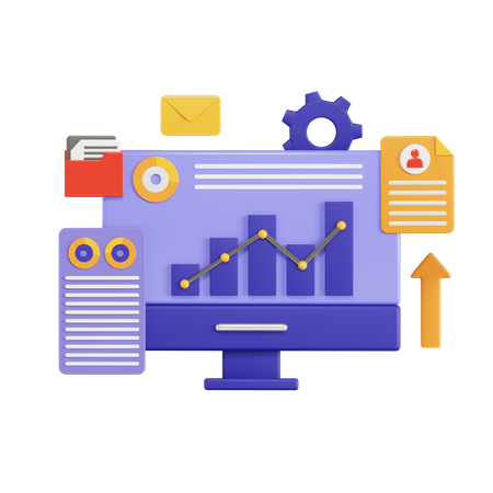Analysis Growth Business 3D Icon