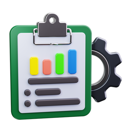 Analysis Management  3D Icon