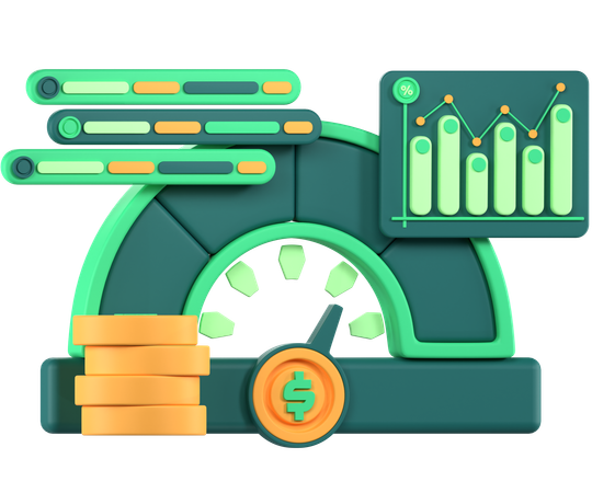 Analysis Meter  3D Icon