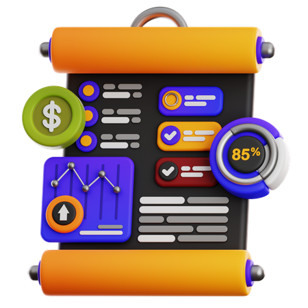 Analysis Presentation  3D Icon