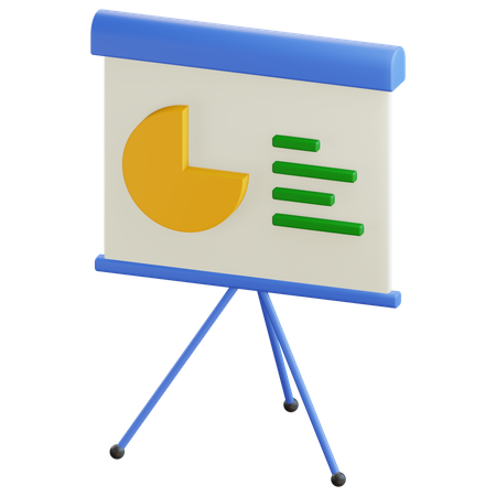 Analysis Presentation 3D Icon