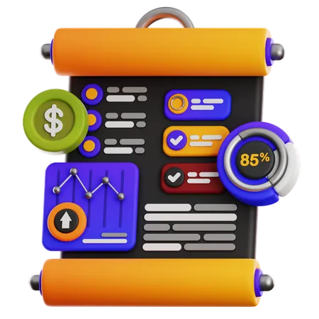 Business Marketing Startup Finance Financial Coin Dollar Mobile Computer Calculating Arrow Target Targeting Charts Graph Docs Document Investment Briefcase Schedule Calendar Analytics 3D Icon