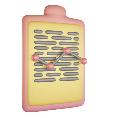 Graphic Data Board 3D Icon