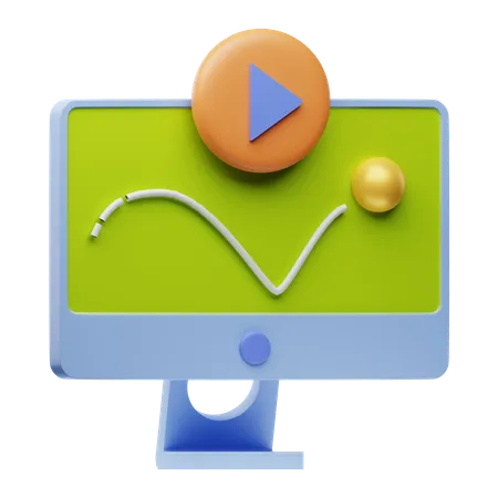 Analysis Video  3D Icon