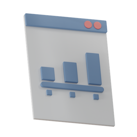 Analysis Website  3D Icon