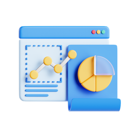 Analysis Website  3D Icon