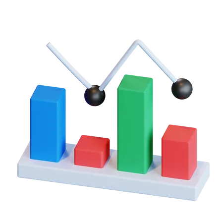 Analytic Chart  3D Icon