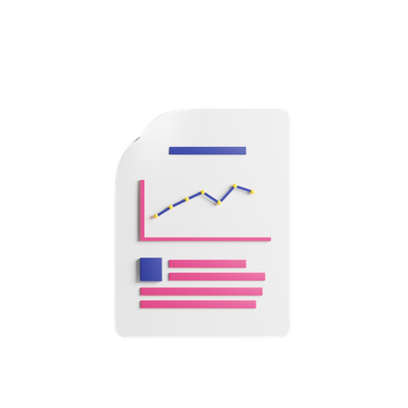 Analytic Report  3D Icon