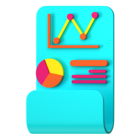 Analytic Report  3D Icon