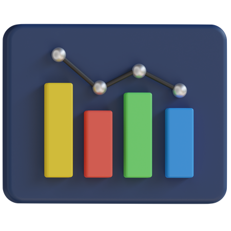 Analytical Chart 3D Icon