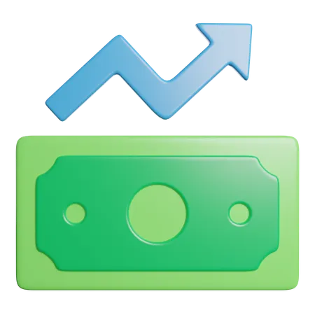 Growth Finacial Report 3D Icon
