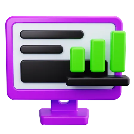 Analytics And Reporting  3D Icon