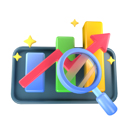 Analytics Bar Chart  3D Icon