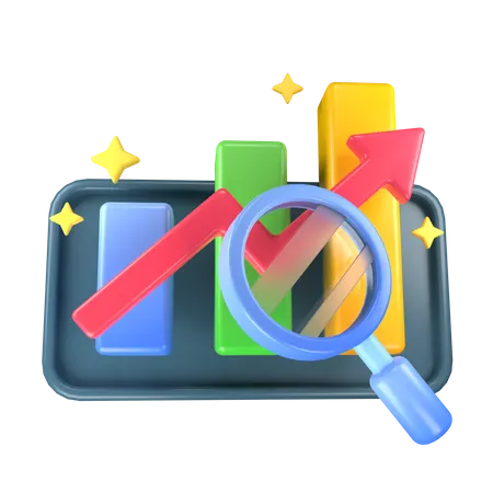 Analytics Bar Chart  3D Icon