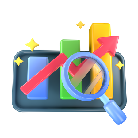 Analytics Bar Chart  3D Icon