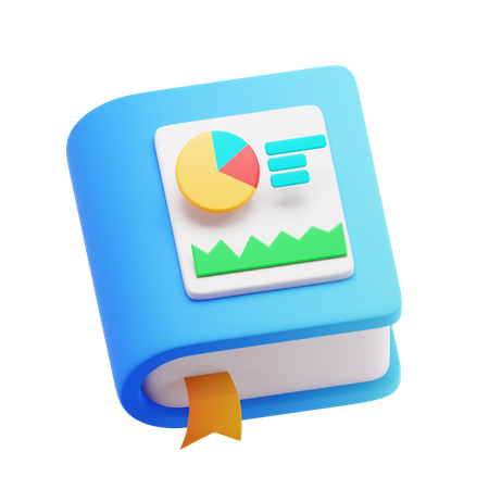 Analytics book  3D Icon