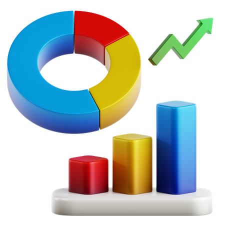 Gráfico analítico  3D Icon