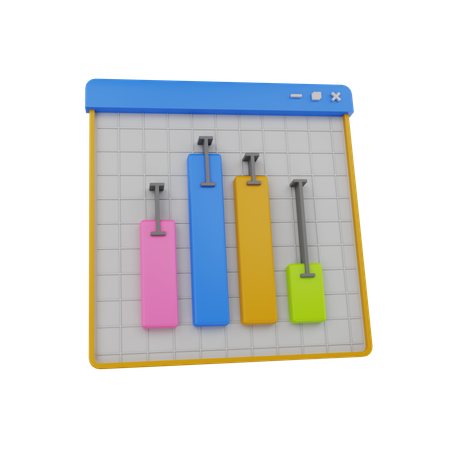 Analytics Chart  3D Icon