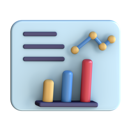 Analytics Chart  3D Illustration