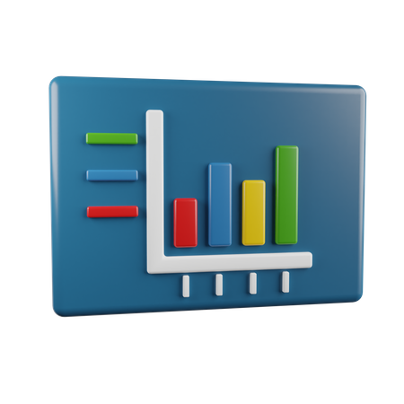 Analytics Chart 3D Illustration