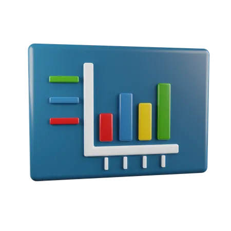 Analytics Chart 3D Illustration