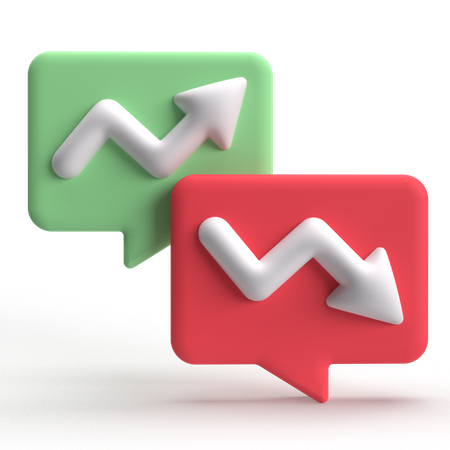 Analytics Chat  3D Icon