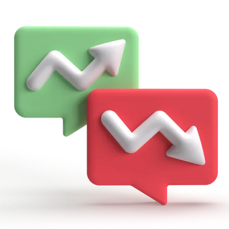 Analytics Chat  3D Icon