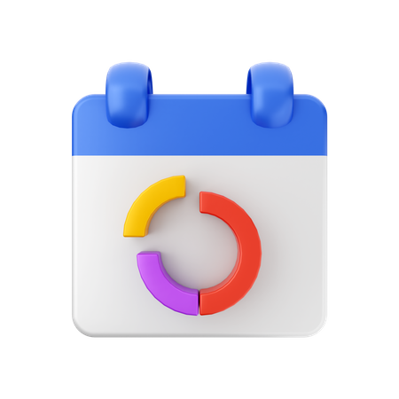 Analytics Date  3D Icon