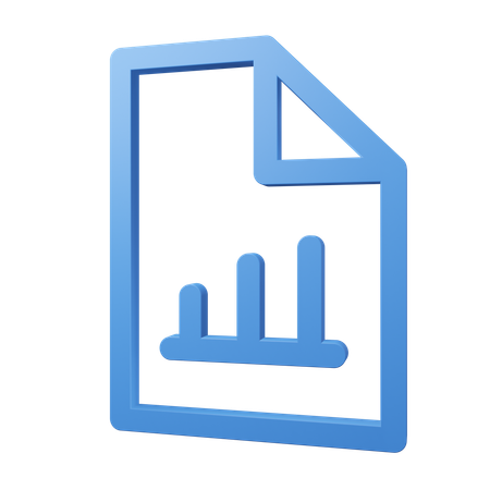 Analytics file  3D Icon