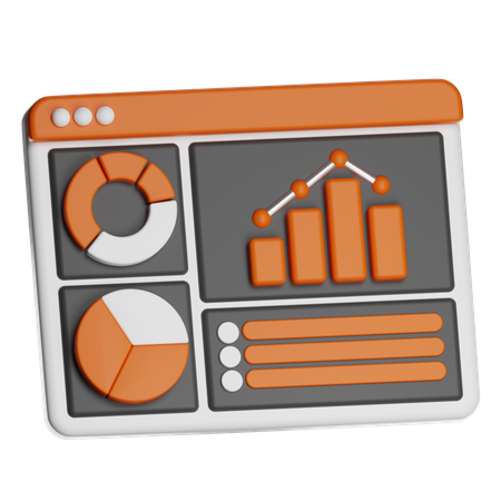 Analytics Graph  3D Icon