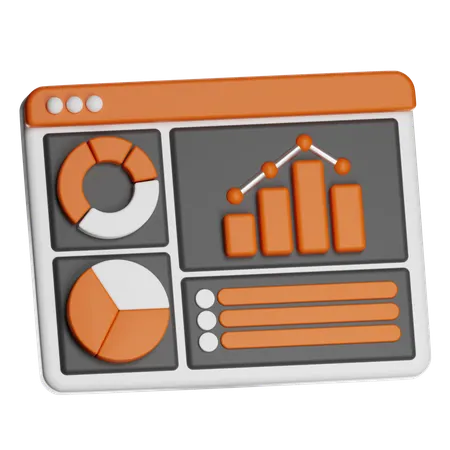 Analytics Graph  3D Icon