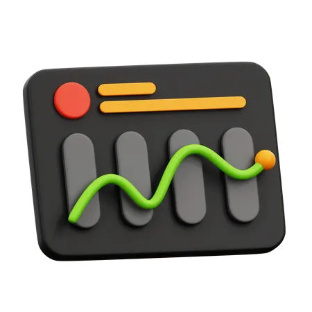 Analytics Graph  3D Icon