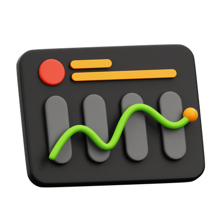 Analytics Graph  3D Icon