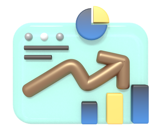 Analytics Growth  3D Icon