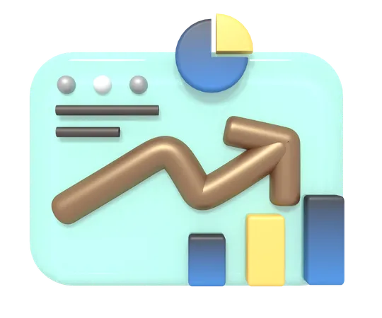 Data Statistics Business Growth Of 3 D Icon 3D Icon