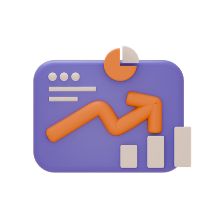 Analytics Growth  3Dアイコン