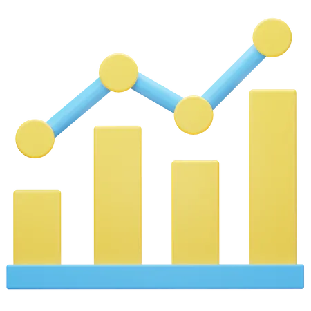 Analytics Growth chart 3D Icon