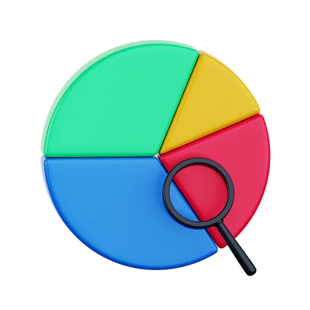 Analyse-Kreisdiagramm  3D Icon