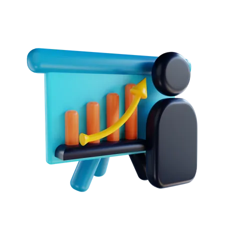 Analytics-Präsentation  3D Illustration