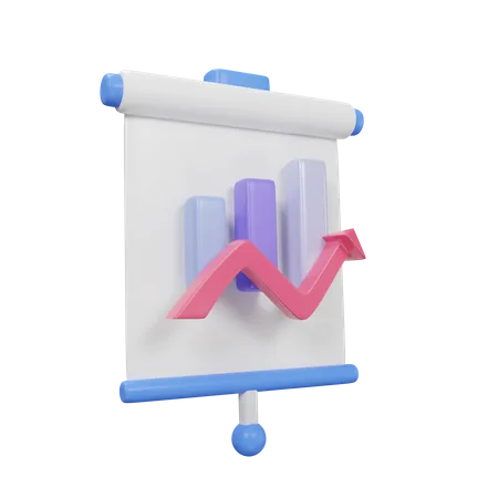 Analytics-Präsentation  3D Icon