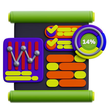 Analytics Presentation  3D Icon