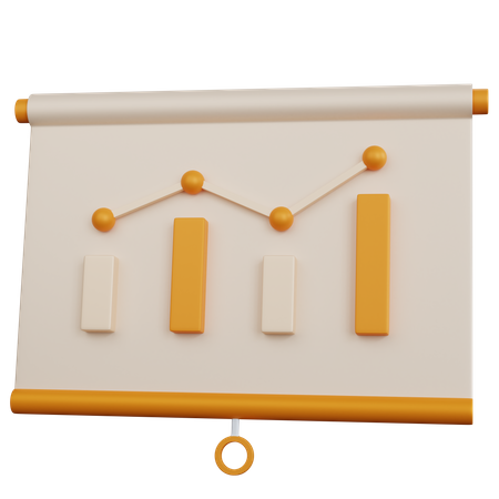 Analytics Presentation  3D Icon