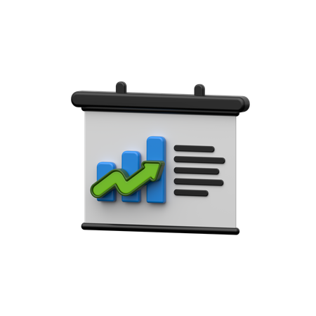 Analytics Presentation  3D Icon