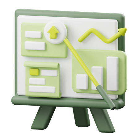 Analytics Presentation  3D Icon