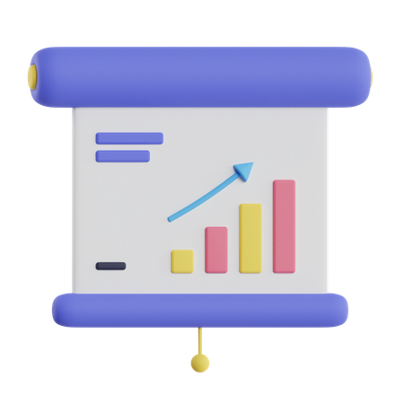 Analytics Presentation  3D Icon