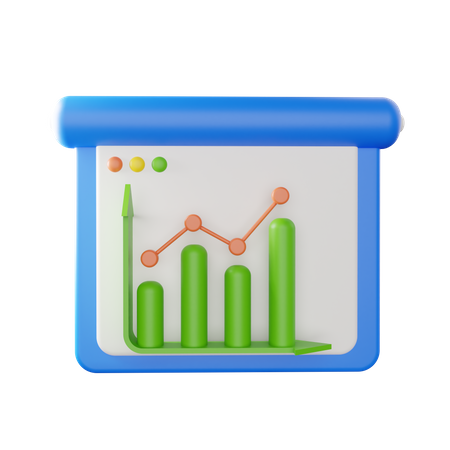 Analytics Presentation  3D Icon